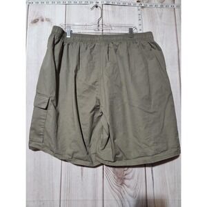 Puma Shorts Mens‎ 2XL Green Cargo Elastic Waist Drawstring 100% Cotton Casual